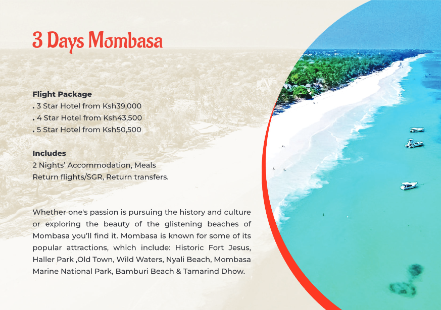 Tour 3 Days Mombasa